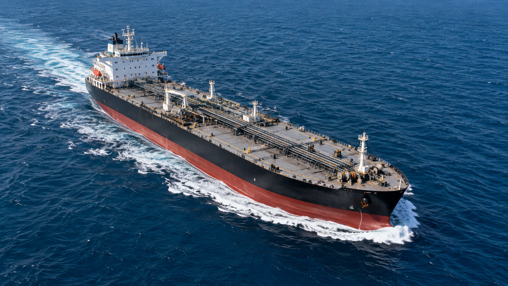 Commercial tanker underway